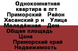 Однокомнатная квартира в пгт. Приморский › Район ­ Хасанский р-н › Улица ­ Молодёжная › Дом ­ 8 › Общая площадь ­ 322 › Цена ­ 550 000 - Приморский край Недвижимость » Квартиры продажа   